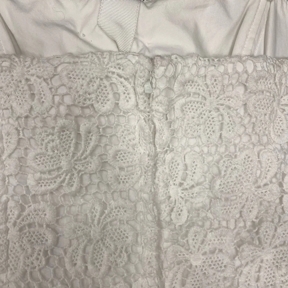 Lilly Pulitzer White Bumblebee Lace Larter Strapless Dress - Picture 10 of 12